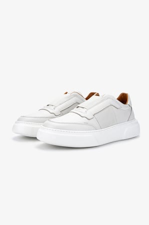 Valmenti Erkek Hakiki Deri Beyaz Sneakers & Spor Ayakkabı 04 3605-42 ERK AYK Y25 KIRIK BEYAZ
