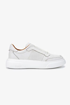 Valmenti Erkek Hakiki Deri Beyaz Sneakers & Spor Ayakkabı 04 3605-42 ERK AYK Y25 KIRIK BEYAZ