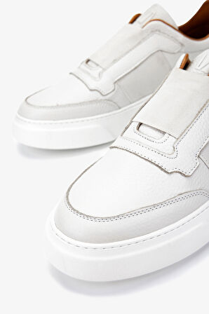 Valmenti Erkek Hakiki Deri Beyaz Sneakers & Spor Ayakkabı 04 3605-42 ERK AYK Y25 KIRIK BEYAZ