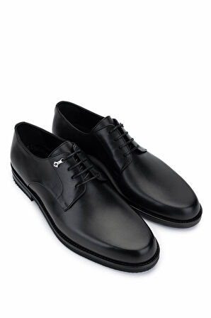 Tamer Tanca Erkek Hakiki Deri Siyah Analin Casual Ayakkabı 708 4001 ERK AYK Y25 SIYAH ANL