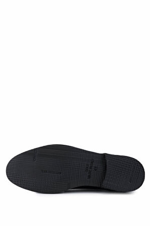 Tamer Tanca Erkek Hakiki Deri Siyah Casual Ayakkabı 708 4001 ERK AYK Y25 SIYAH BSK NBK