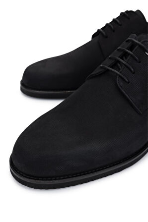 Tamer Tanca Erkek Hakiki Deri Siyah Casual Ayakkabı 708 4001 ERK AYK Y25 SIYAH BSK NBK