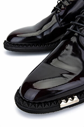 Tamer Tanca Erkek Hakiki Deri Bordo Klasik Ayakkabı 183 43202 ERK AYK Y25 BORDO ACMA