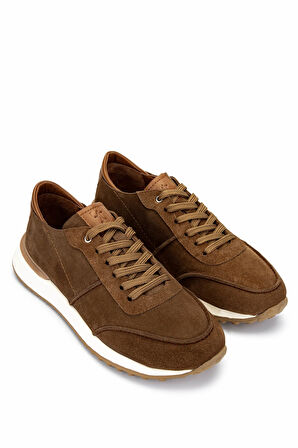 Tamer Tanca Erkek Hakiki Deri Kahverengi Sneakers & Spor Ayakkabı 870 1345 ERK AYK Y25 SIGARO SUET