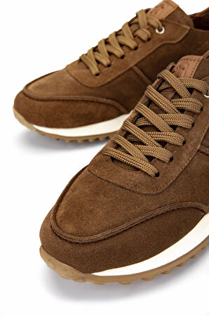 Tamer Tanca Erkek Hakiki Deri Kahverengi Sneakers & Spor Ayakkabı 870 1345 ERK AYK Y25 SIGARO SUET