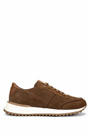 Tamer Tanca Erkek Hakiki Deri Kahverengi Sneakers & Spor Ayakkabı 870 1345 ERK AYK Y25 SIGARO SUET