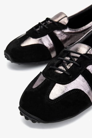 Valmenti Kadın Hakiki Deri Siyah Süet Sneakers & Spor Ayakkabı 51 71351 BN AYK Y25 SYH SUET/ANT