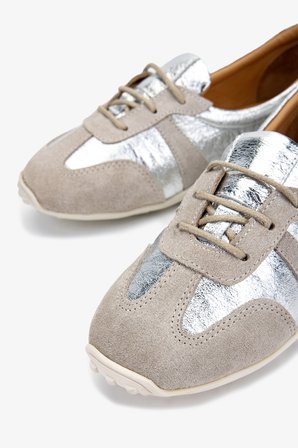 Valmenti Kadın Hakiki Deri Sneakers & Spor Ayakkabı 51 71351 BN AYK Y25 TAS SUET/LAME