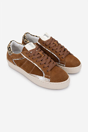 Valmenti Kadın Hakiki Deri Tütün Süet Sneakers & Spor Ayakkabı 1119 1234 BN AYK Y25 TUTUN SUET