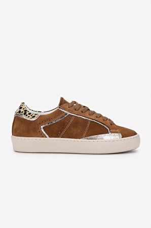 Valmenti Kadın Hakiki Deri Tütün Süet Sneakers & Spor Ayakkabı 1119 1234 BN AYK Y25 TUTUN SUET