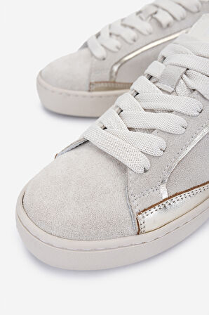 Valmenti Kadın Hakiki Deri Bej Süet Sneakers & Spor Ayakkabı 1119 1234 BN AYK Y25 BEJ SUET