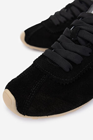 Valmenti Kadın Hakiki Deri Siyah Süet Sneakers & Spor Ayakkabı 1119 0138 BN AYK Y25 SIYAH SUET