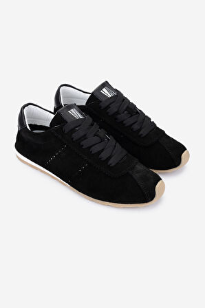 Valmenti Kadın Hakiki Deri Siyah Süet Sneakers & Spor Ayakkabı 1119 0138 BN AYK Y25 SIYAH SUET