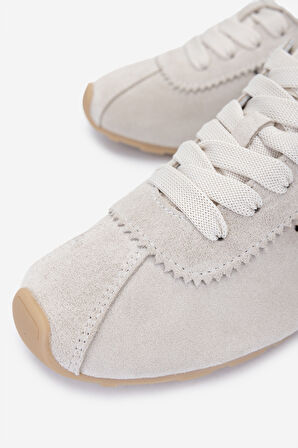Valmenti Kadın Hakiki Deri Bej Süet Sneakers & Spor Ayakkabı 1119 0138 BN AYK Y25 BEJ SUET