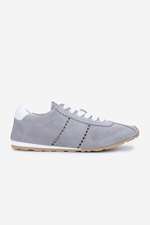 Valmenti Kadın Hakiki Deri Gri Sneakers & Spor Ayakkabı 1119 0138 BN AYK Y25 GRI SUET