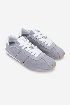 Valmenti Kadın Hakiki Deri Gri Sneakers & Spor Ayakkabı 1119 0138 BN AYK Y25 GRI SUET