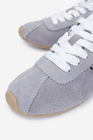 Valmenti Kadın Hakiki Deri Gri Sneakers & Spor Ayakkabı 1119 0138 BN AYK Y25 GRI SUET