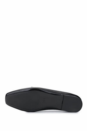 Tamer Tanca Kadın Hakiki Deri Siyah Deri Loafer Ayakkabı 1073 013 BN AYK Y25 SIYAH DR