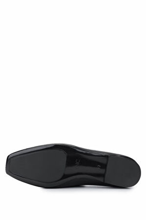 Tamer Tanca Kadın Hakiki Deri Siyah Deri Babet Ayakkabı 1073 004 BN AYK Y25 SIYAH DR