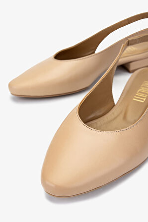 Valmenti Kadın Hakiki Deri Bej Babet Ayakkabı 312 5019 BN AYK Y25 NUDE