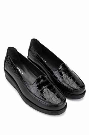 Tamer Tanca Kadın Hakiki Deri Siyah Casual Ayakkabı 1095 0110 BN AYK Y25 SIYAH