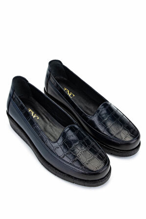 Tamer Tanca Kadın Hakiki Deri Lacivert Casual Ayakkabı 1095 0110 BN AYK Y25 LACIVERT