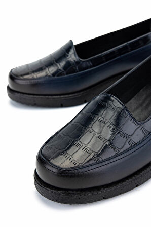 Tamer Tanca Kadın Hakiki Deri Lacivert Casual Ayakkabı 1095 0110 BN AYK Y25 LACIVERT