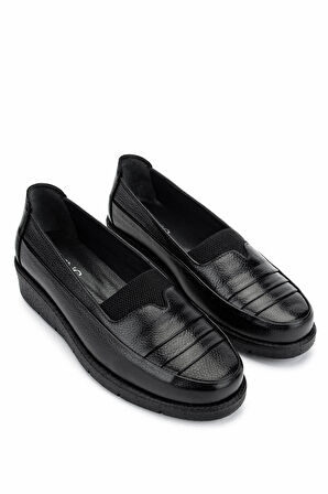 Tamer Tanca Kadın Hakiki Deri Siyah Casual Ayakkabı 1095 0121 BN AYK Y25 SIYAH