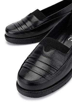 Tamer Tanca Kadın Hakiki Deri Siyah Casual Ayakkabı 1095 0121 BN AYK Y25 SIYAH