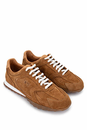 Tamer Tanca Kadın Hakiki Deri Taba Süet Sneakers & Spor Ayakkabı 1121 2000 BN AYK Y25 TABA SUET