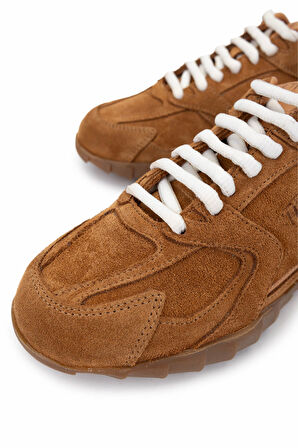 Tamer Tanca Kadın Hakiki Deri Taba Süet Sneakers & Spor Ayakkabı 1121 2000 BN AYK Y25 TABA SUET