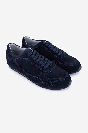 Valmenti Kadın Hakiki Deri Lacivert Süet Sneakers & Spor Ayakkabı 1122 2665 BN AYK Y25 LACI SUET