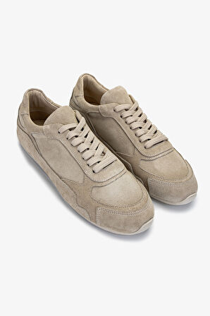Valmenti Kadın Hakiki Deri Bej Süet Sneakers & Spor Ayakkabı 1122 2665 BN AYK Y25 BEJ SUET