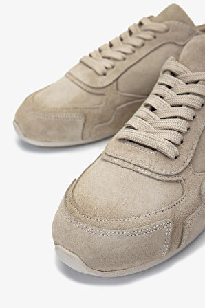 Valmenti Kadın Hakiki Deri Bej Süet Sneakers & Spor Ayakkabı 1122 2665 BN AYK Y25 BEJ SUET