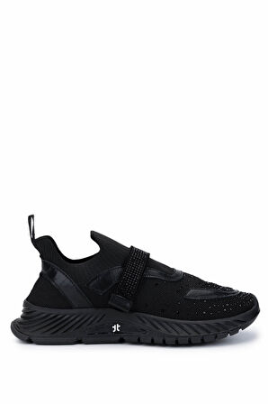 Tamer Tanca Kadın Tekstil Siyah Sneakers & Spor Ayakkabı 1123 6088 BN AYK Y25 SIYAH TRK