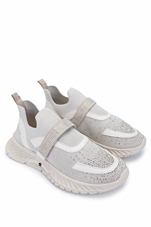 Tamer Tanca Kadın Tekstil Bej Sneakers & Spor Ayakkabı 1123 6088 BN AYK Y25 BEJ TRK