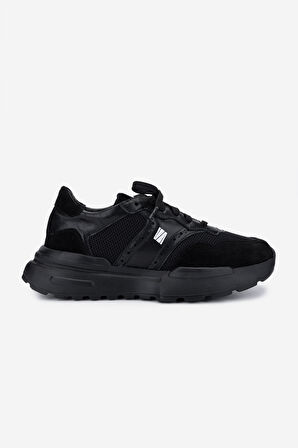 Valmenti Kadın Hakiki Deri Siyah Süet Sneakers & Spor Ayakkabı 1123 6080 BN AYK Y25 SIYAH SUET