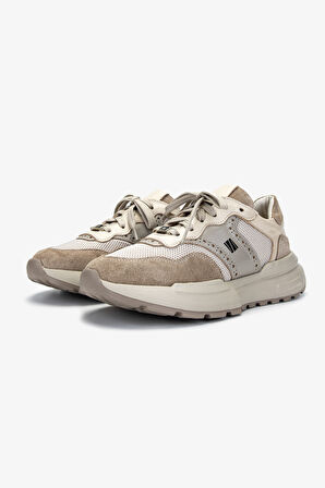 Valmenti Kadın Hakiki Deri Bej Süet Sneakers & Spor Ayakkabı 1123 6080 BN AYK Y25 BEJ SUET