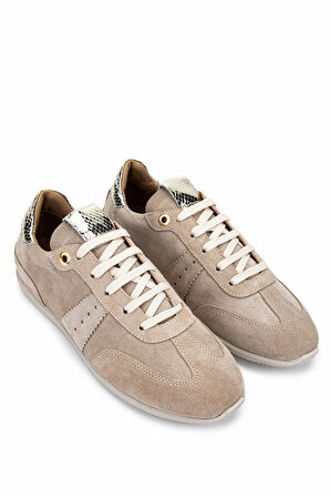Tamer Tanca Kadın Hakiki Deri Bej Süet Sneakers & Spor Ayakkabı 1060 25143 BN AYK Y25 BEJ SUET