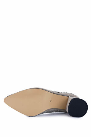 Tamer Tanca Kadın Hakiki Deri Taş Süet Topuklu Ayakkabı 1059 2006 BN AYK Y25 TAS SUET