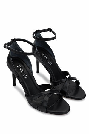 Tamer Tanca Kadın Vegan Siyah Topuklu Ayakkabı 886 2006 BN AYK Y25 SIYAH