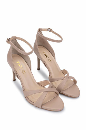 Tamer Tanca Kadın Vegan Bej Topuklu Ayakkabı 886 2006 BN AYK Y25 NUDE