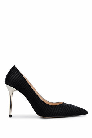 Tamer Tanca Kadın Vegan Siyah Topuklu Ayakkabı 886 2005 BN AYK Y25 SIYAH