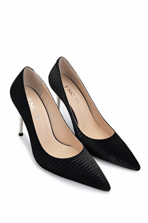 Tamer Tanca Kadın Vegan Siyah Topuklu Ayakkabı 886 2005 BN AYK Y25 SIYAH