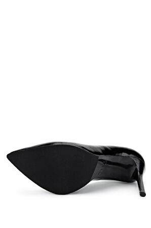 Tamer Tanca Kadın Hakiki Deri Siyah Rugan Topuklu Ayakkabı 1129 002 BN AYK Y25 SIYAH RGN