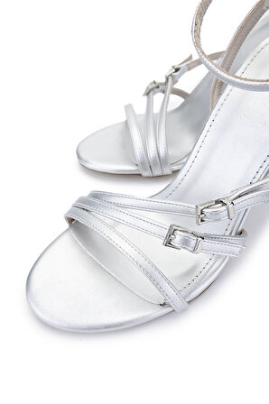 Tamer Tanca Kadın Vegan Lame Topuklu Ayakkabı 932 2932 BN AYK Y25 LAME