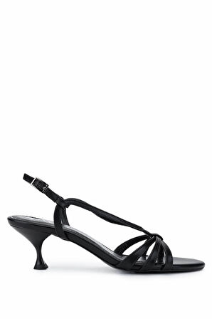 Tamer Tanca Kadın Vegan Siyah Topuklu Ayakkabı 932 2941 BN AYK Y25 SIYAH