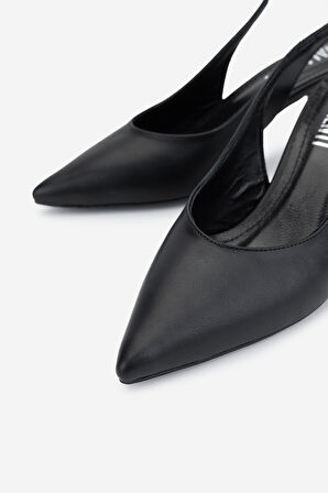 Valmenti Kadın Vegan Siyah Topuklu Ayakkabı 932 3291 BN AYK Y25 SIYAH CILT