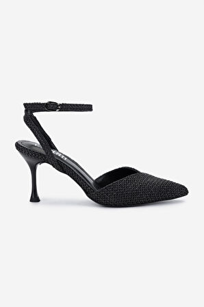 Valmenti Kadın Vegan Siyah Topuklu Ayakkabı 932 3965 BN AYK Y25 SIYAH HSR