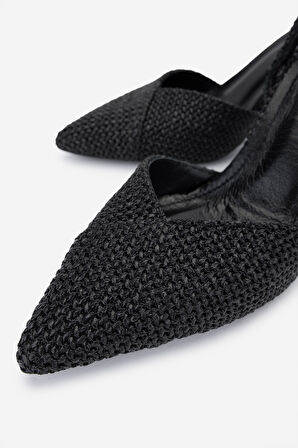 Valmenti Kadın Vegan Siyah Topuklu Ayakkabı 932 3965 BN AYK Y25 SIYAH HSR